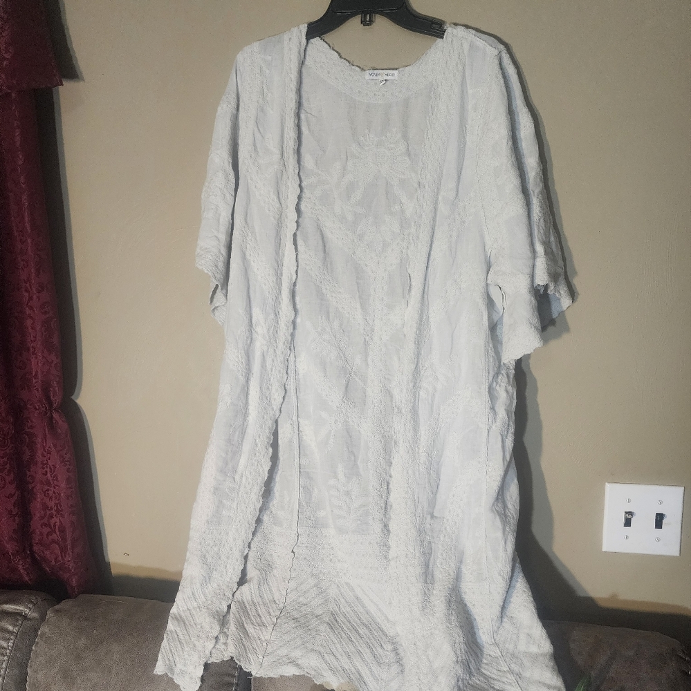 Woven heart kimono part of 3 for 25 sale